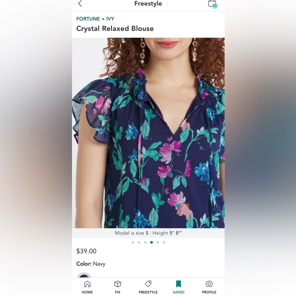 Stitch Fix crystal relaxed blouse